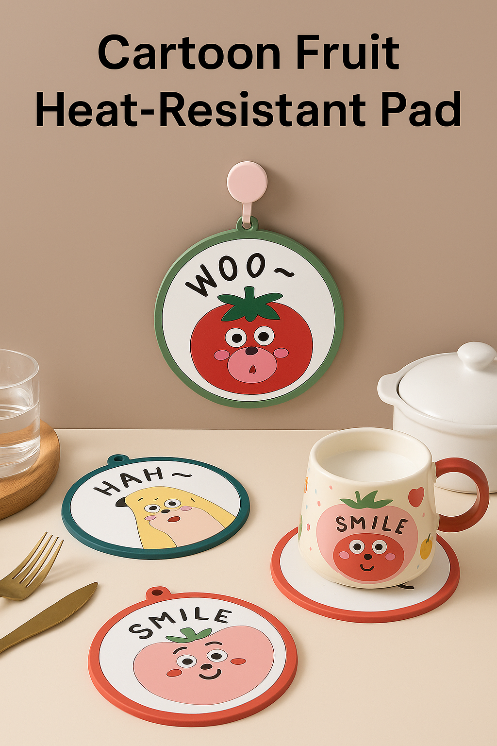 Cartoon Fruit Heat-Resistant Pad