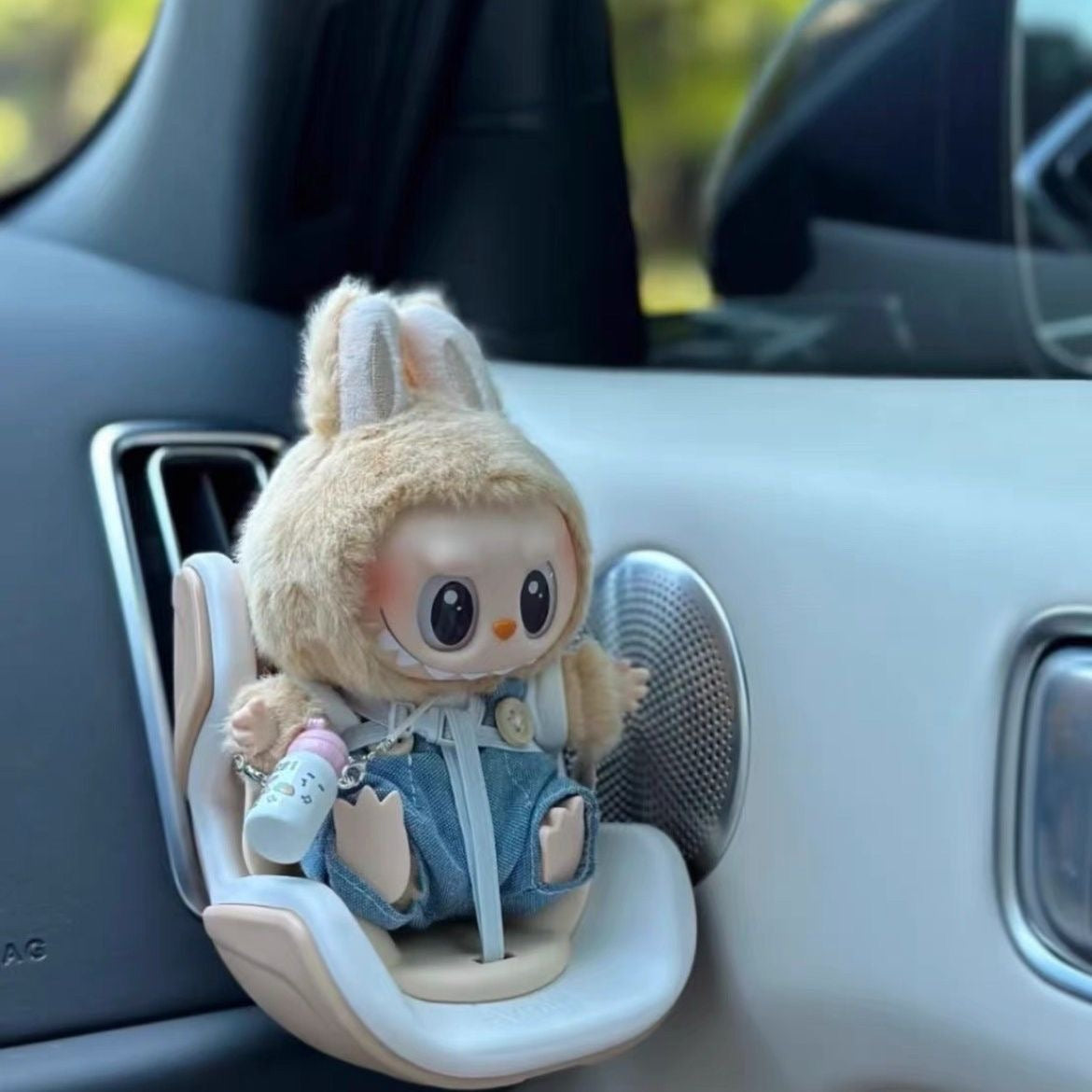 Labubu Bunny Safety Seat Figure