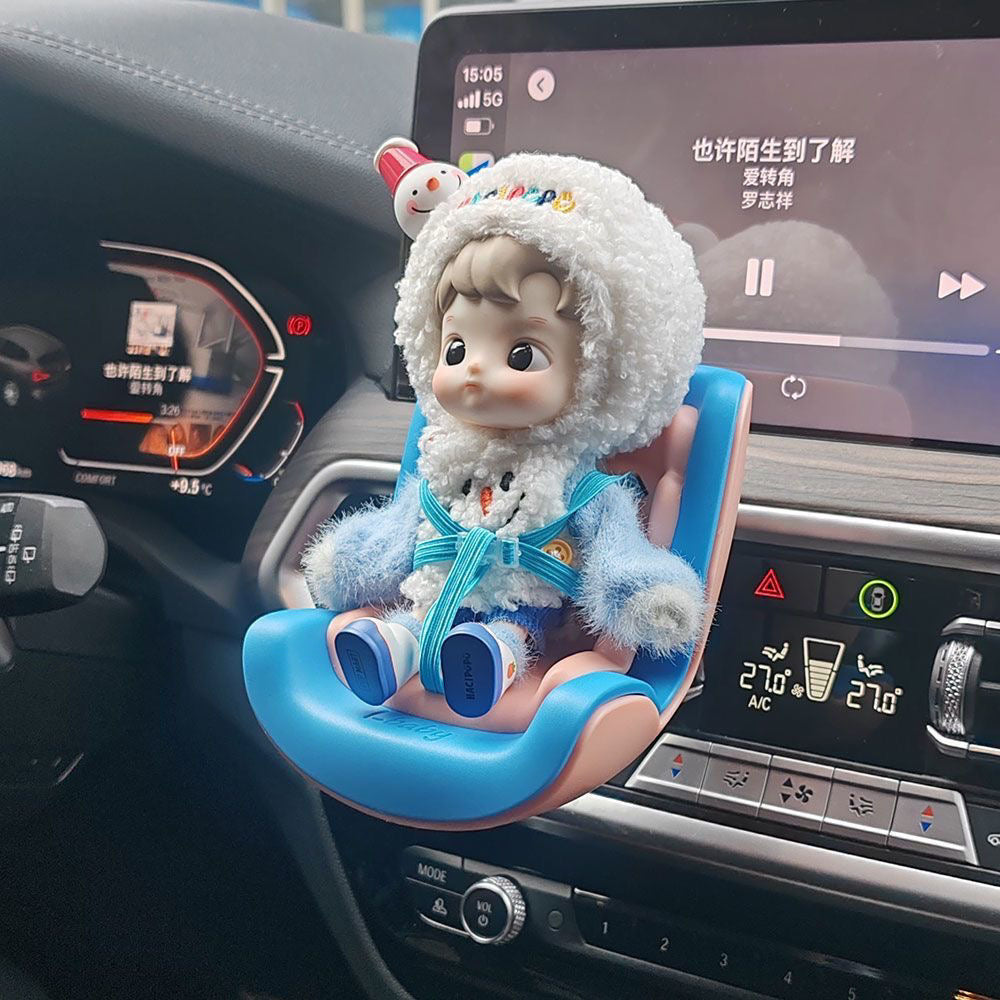 Labubu Bunny Safety Seat Figure