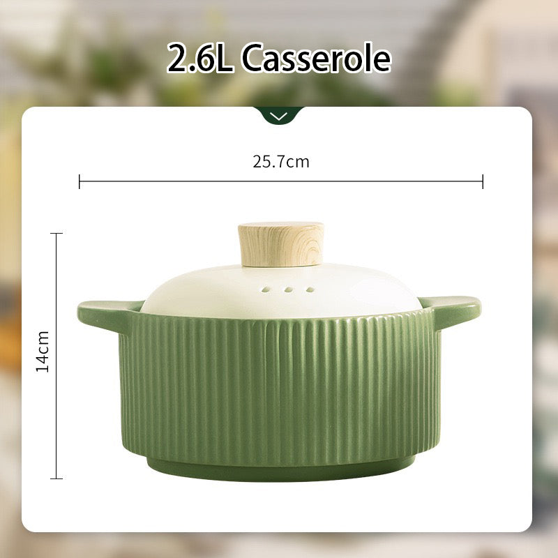 Green Rose Ceramic Tableware Set