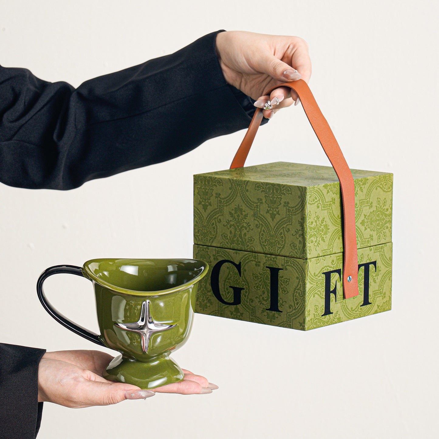 Starlight Ceramic Mug – Artistic & Elegant