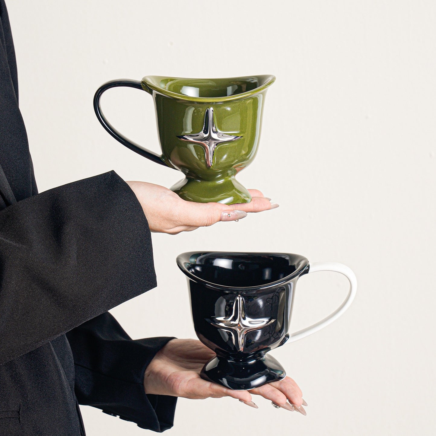 Starlight Ceramic Mug – Artistic & Elegant