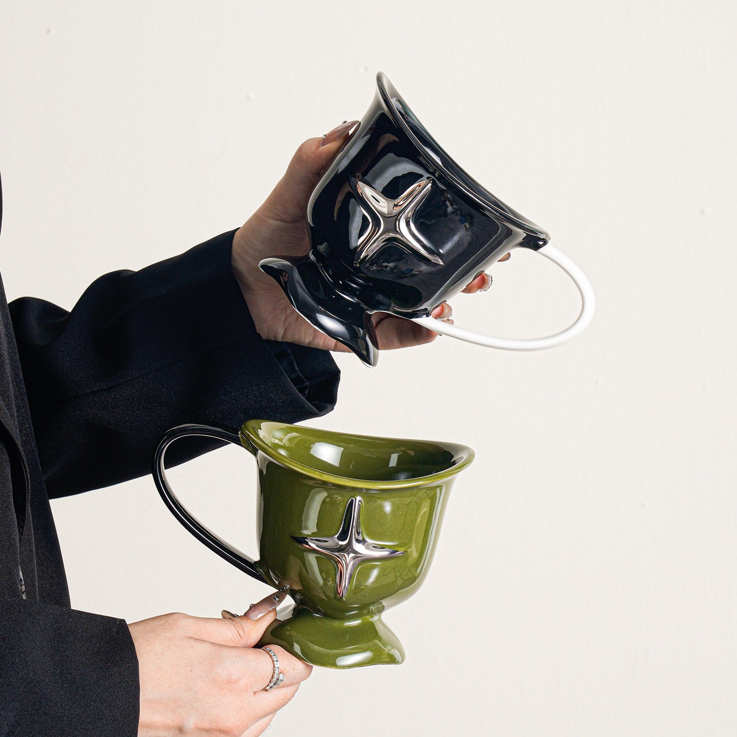 Starlight Ceramic Mug – Artistic & Elegant