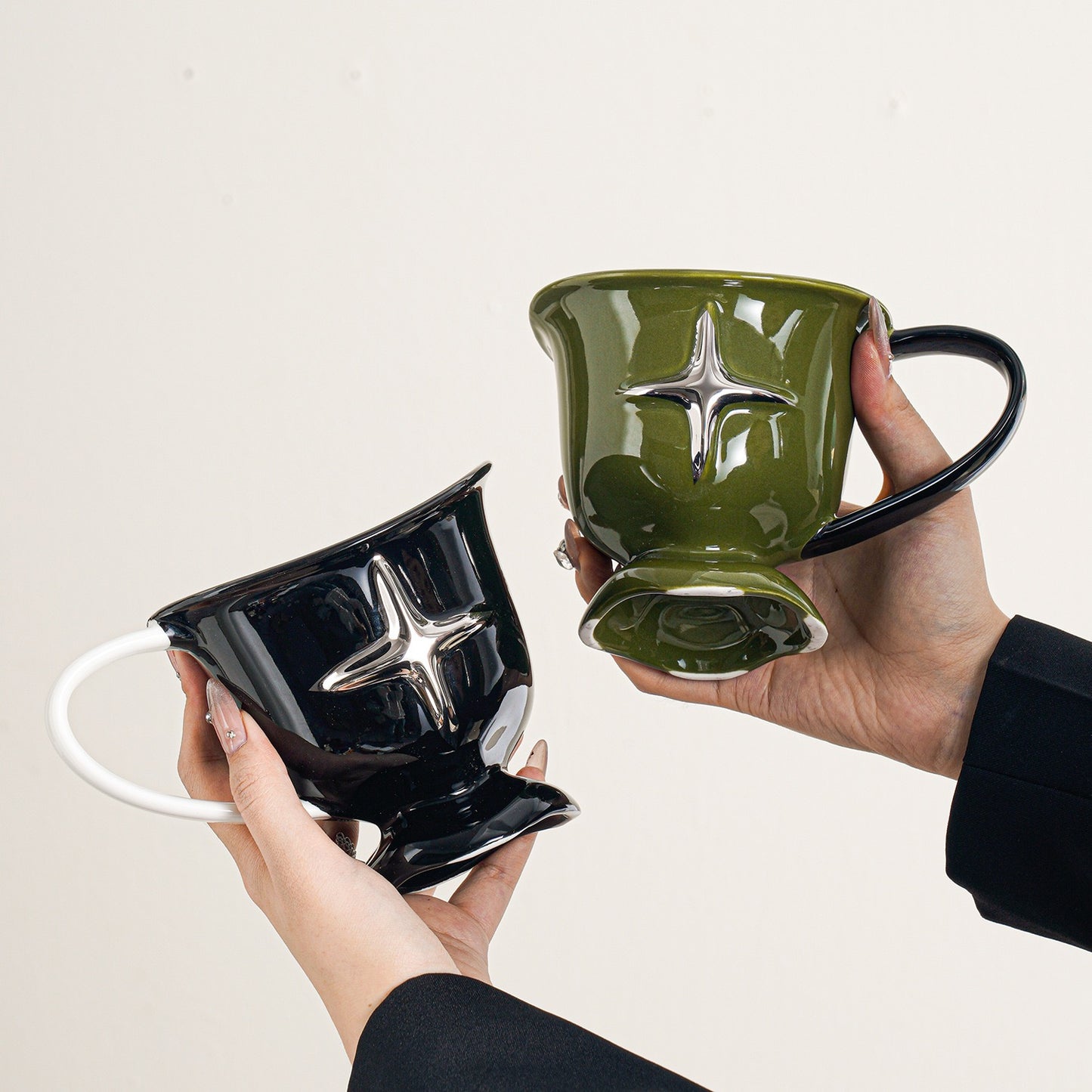 Starlight Ceramic Mug – Artistic & Elegant