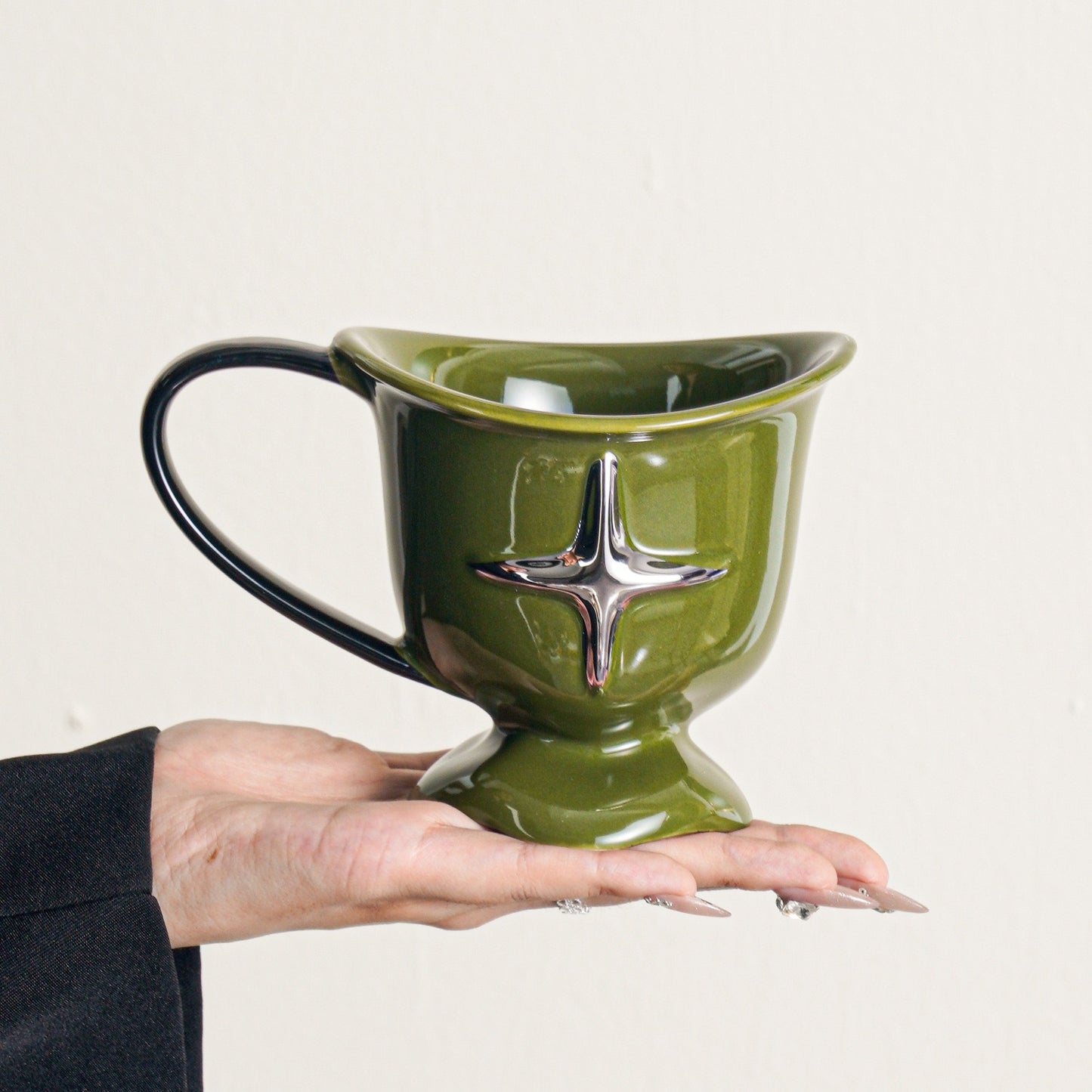 Starlight Ceramic Mug – Artistic & Elegant