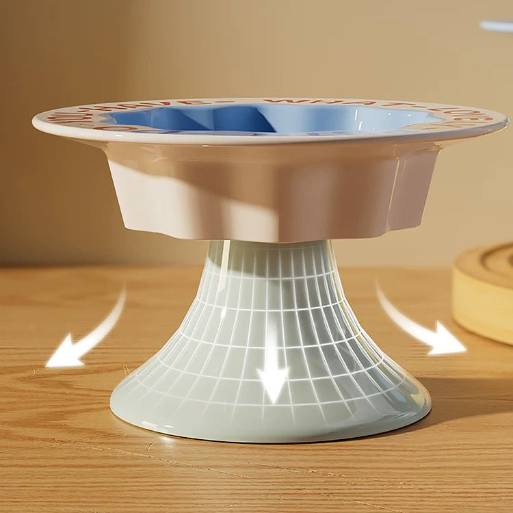 Ceramic Cat Bowl – Elevated Food & Water Dish