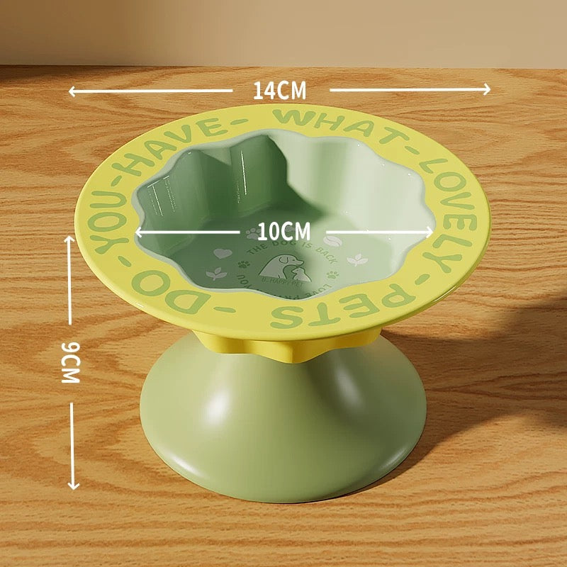 Ceramic Cat Bowl – Elevated Food & Water Dish