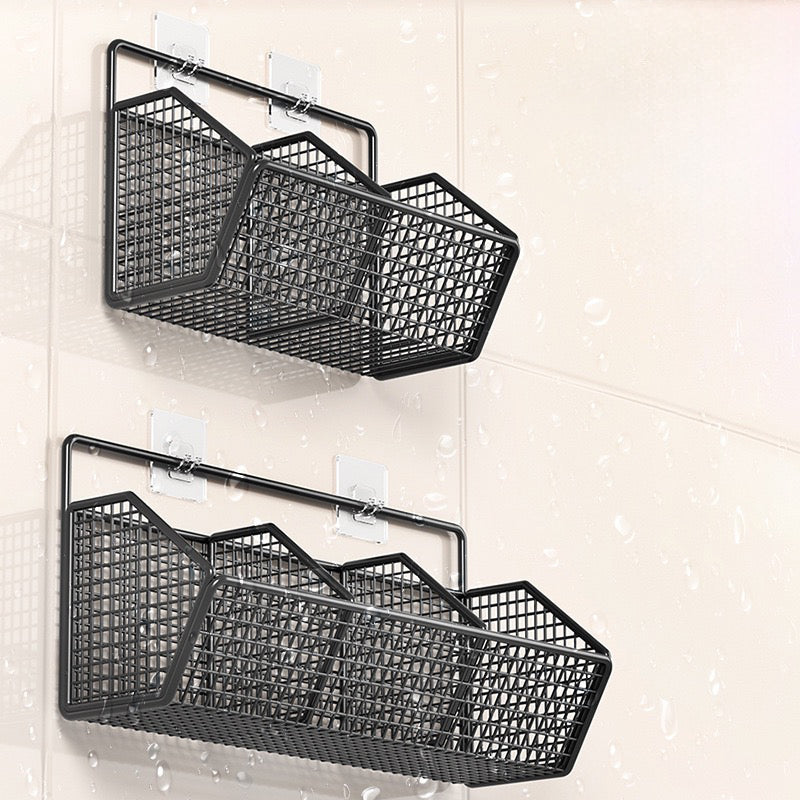 No-Drill Kitchen Wall-Mounted Storage Basket