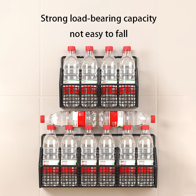 No-Drill Kitchen Wall-Mounted Storage Basket