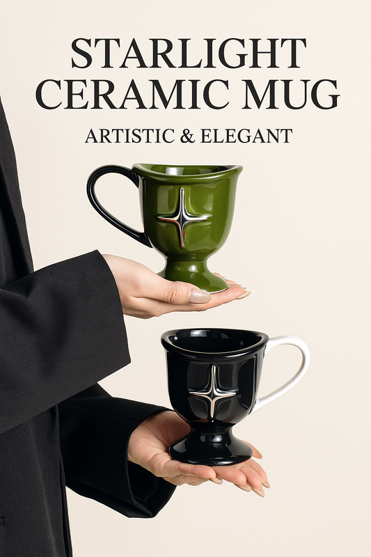 Starlight Ceramic Mug – Artistic & Elegant