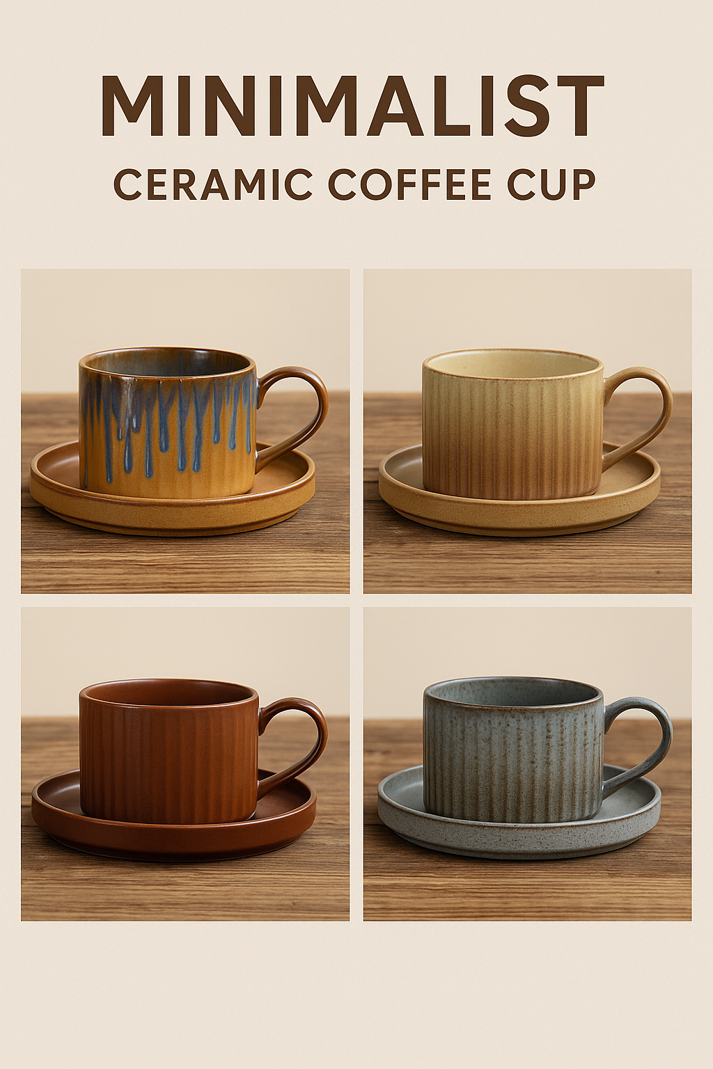 Minimalist Ceramic Coffee Cup