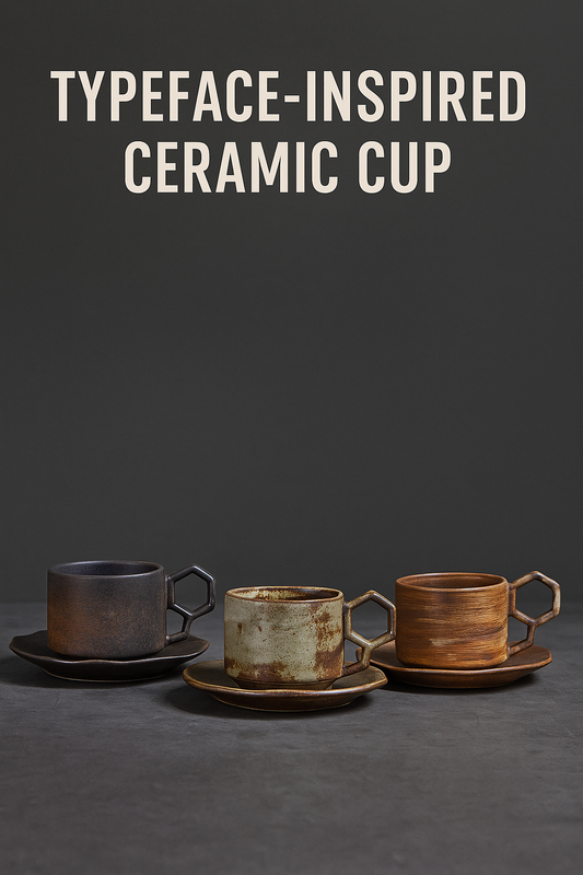 219 Typeface-Inspired Ceramic Cup