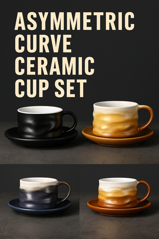235 Asymmetric Curve Ceramic Cup