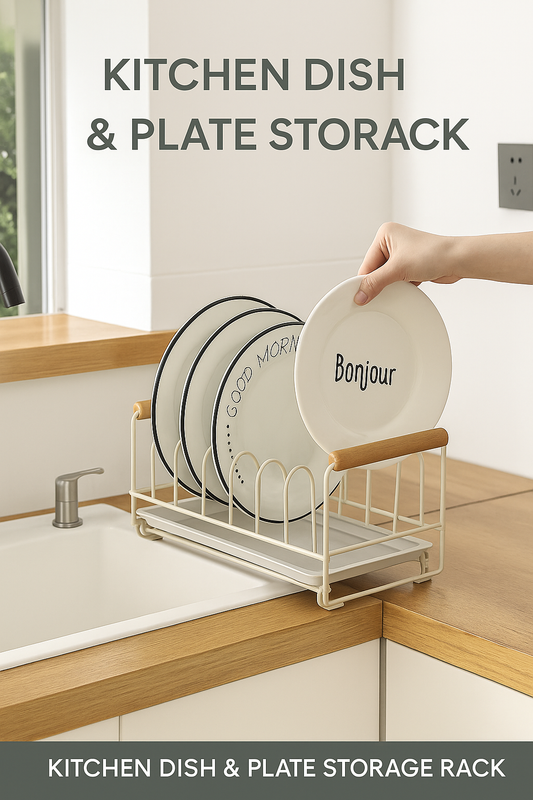 Kitchen Dish & Plate Storage Rack