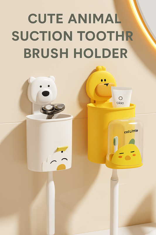 Cute Animal Suction Toothbrush Holder