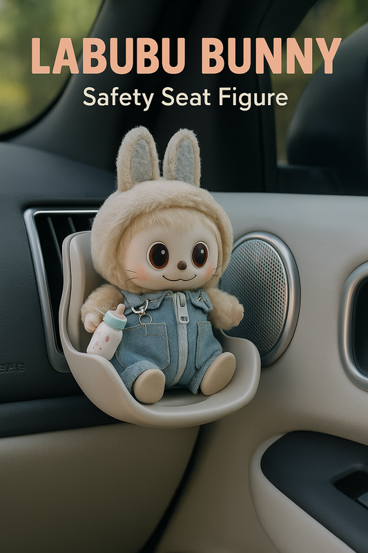 Labubu Bunny Safety Seat Figure
