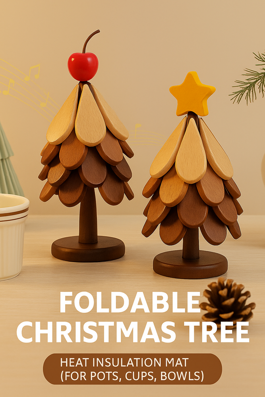 Foldable Christmas Tree Heat Insulation Mat (for Pots, Cups, Bowls)