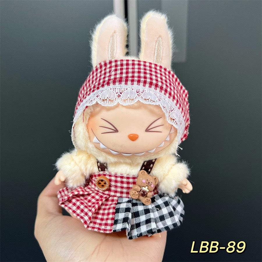 Handmade Labubu Doll Clothes | Custom Outfits for 17cm Dolls