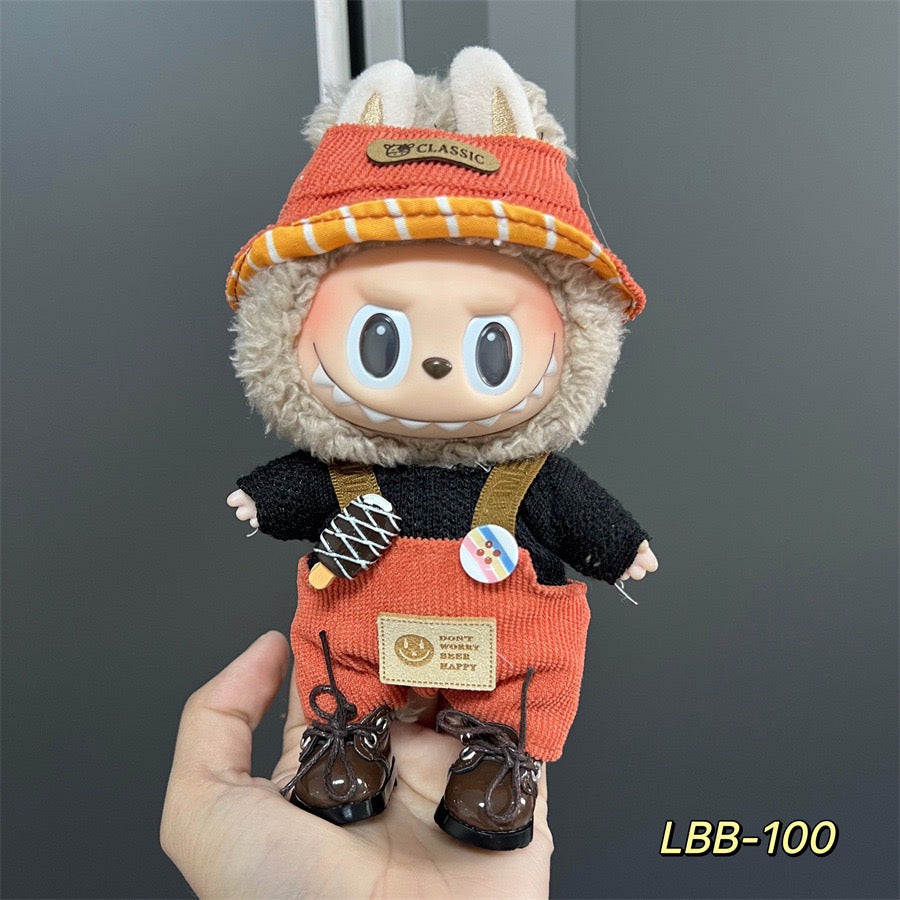 Handmade Labubu Doll Clothes | Custom Outfits for 17cm Dolls