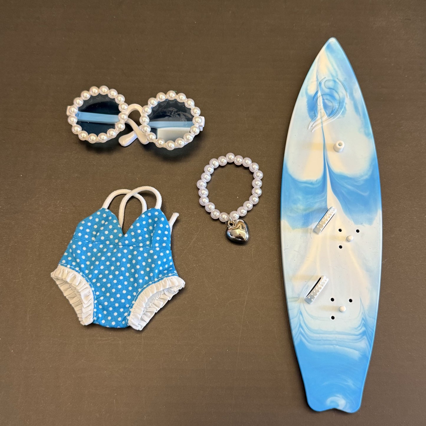 Labubu Summer Beach Swimsuit Outfit Set (for 20cm Doll)