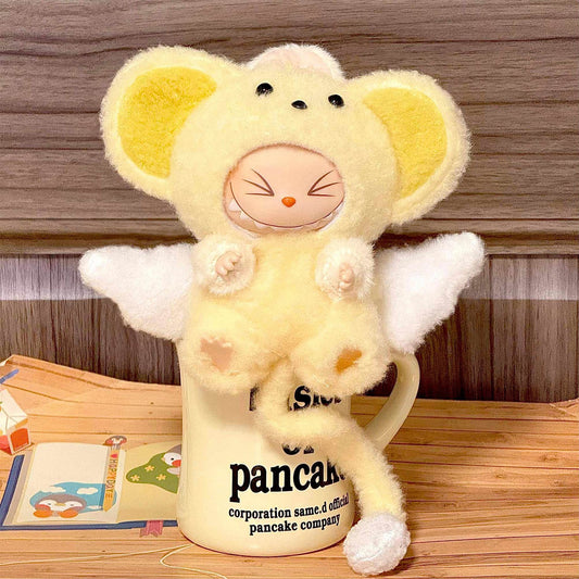 Labubu 18cm Kero Inspired Angel Mouse Plush Outfit