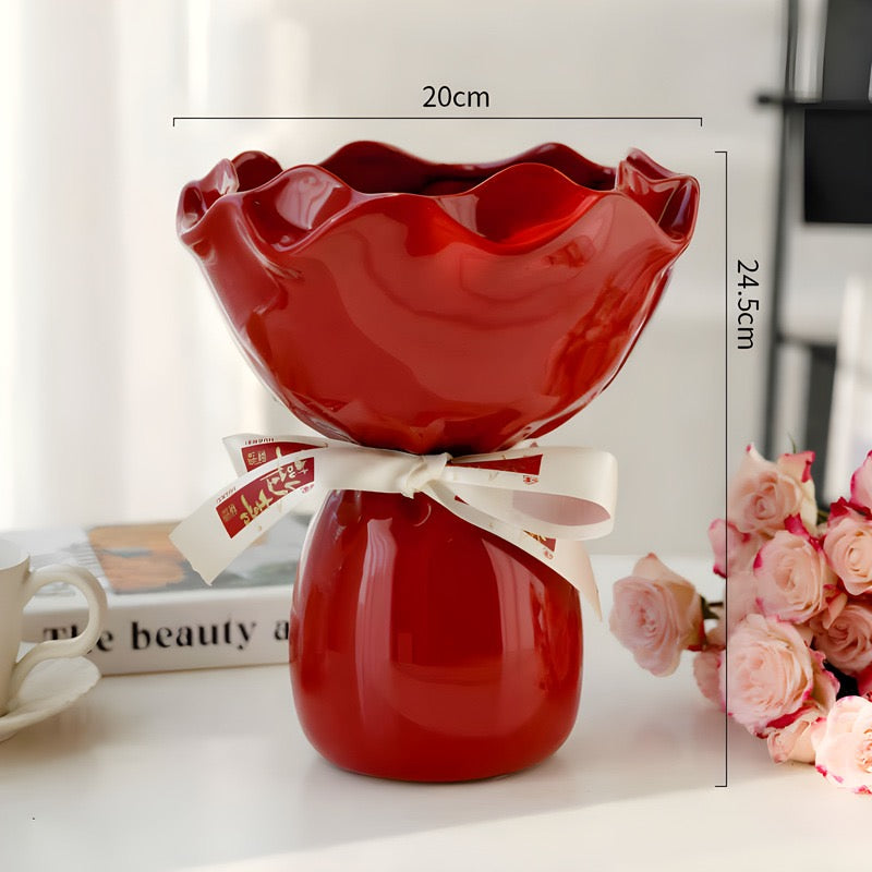 Premium Ceramic Flower Vase Decoration