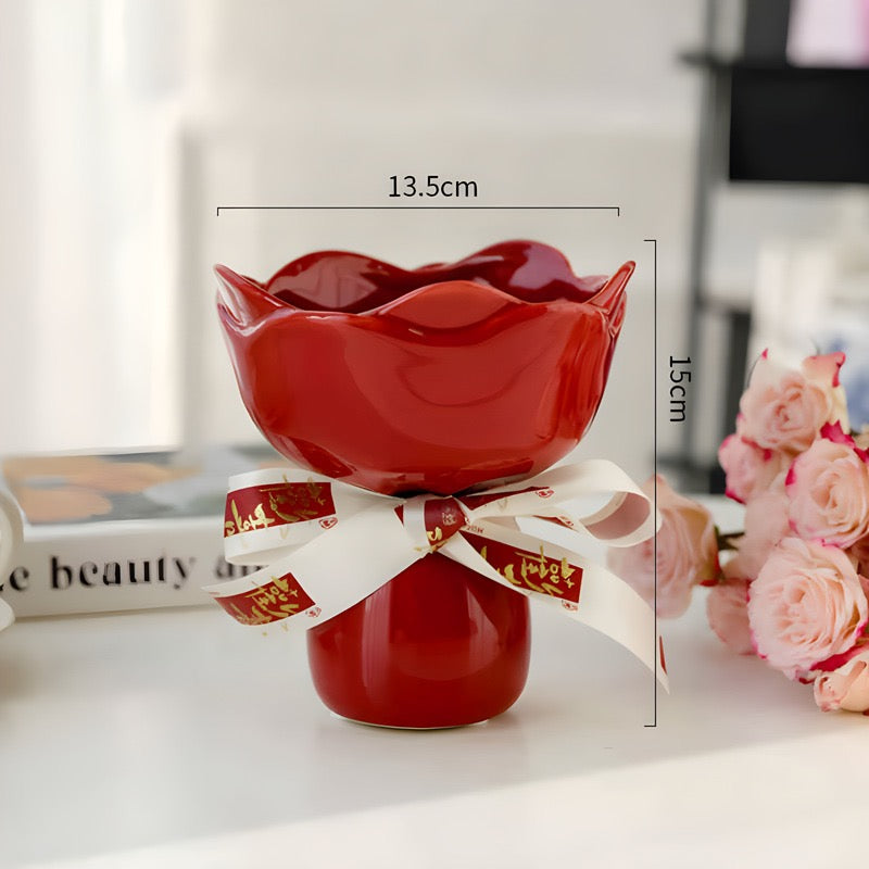 Premium Ceramic Flower Vase Decoration