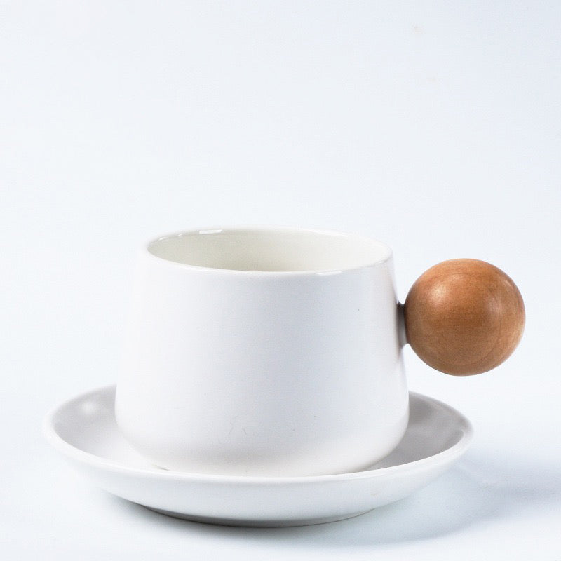 Designer Ceramic Coffee Cup & Saucer Set