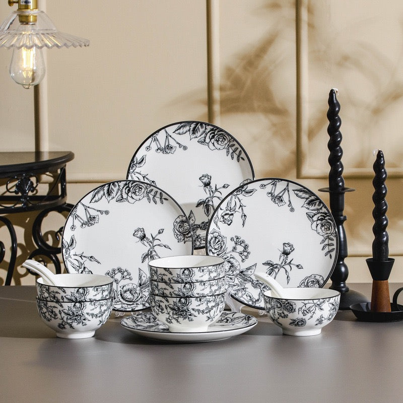 Premium Ceramic Bowl & Plate Gift Set