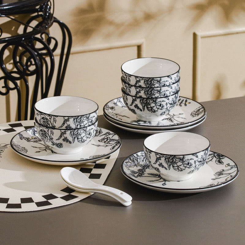 Premium Ceramic Bowl & Plate Gift Set