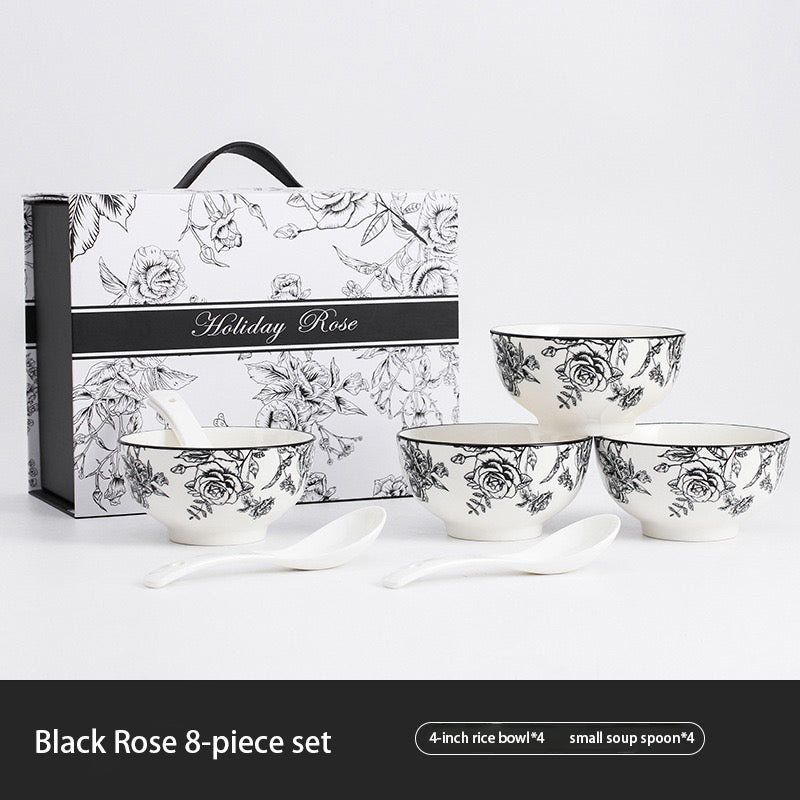 Premium Ceramic Bowl & Plate Gift Set