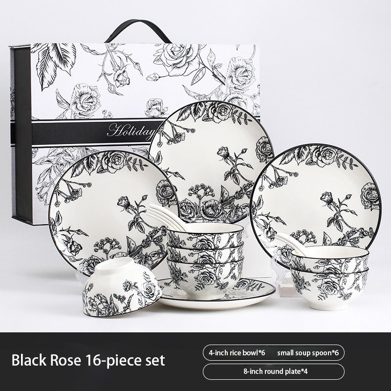 Premium Ceramic Bowl & Plate Gift Set