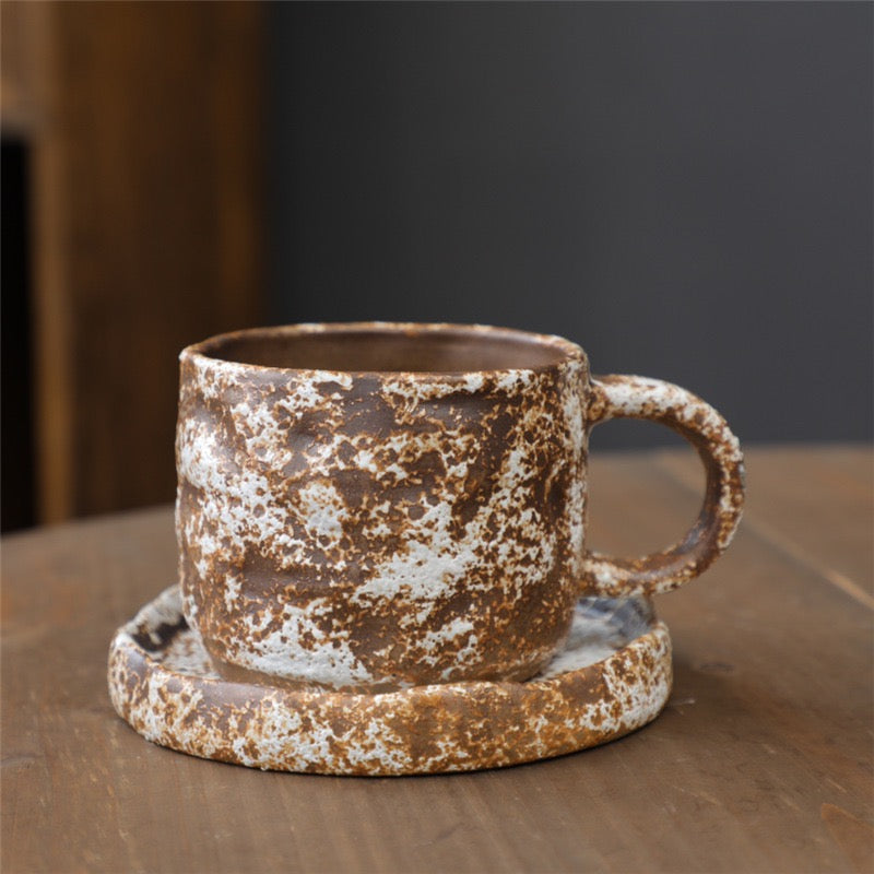 Handcrafted-Style Ceramic Coffee Cup