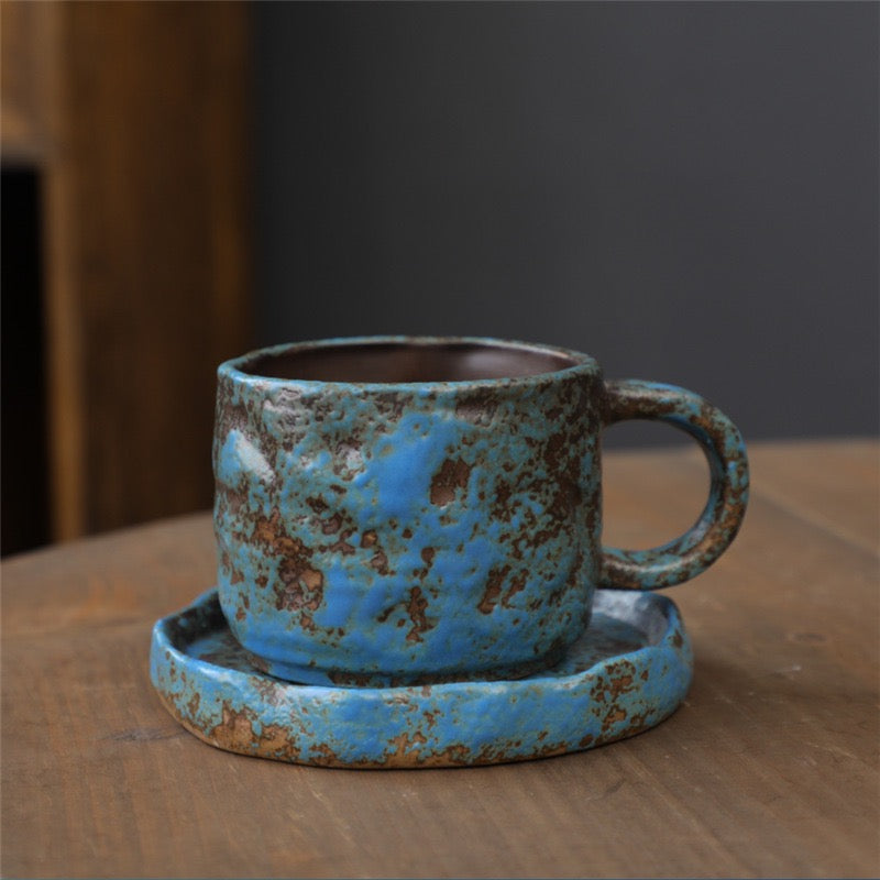 Handcrafted-Style Ceramic Coffee Cup
