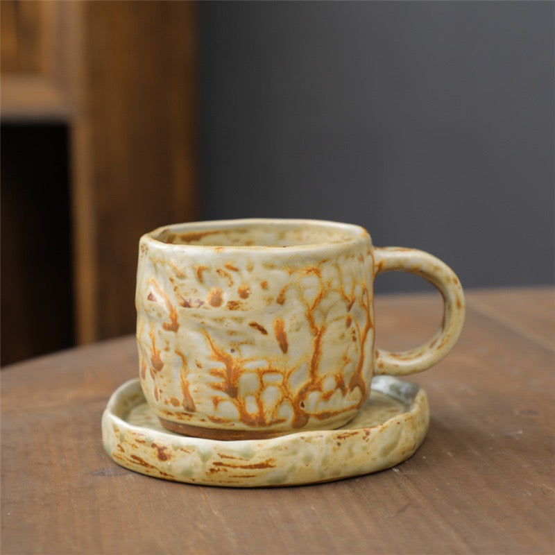 Handcrafted-Style Ceramic Coffee Cup