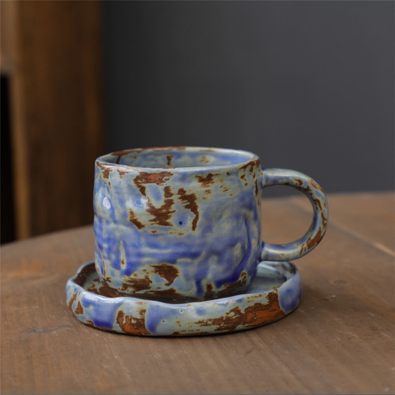 Handcrafted-Style Ceramic Coffee Cup