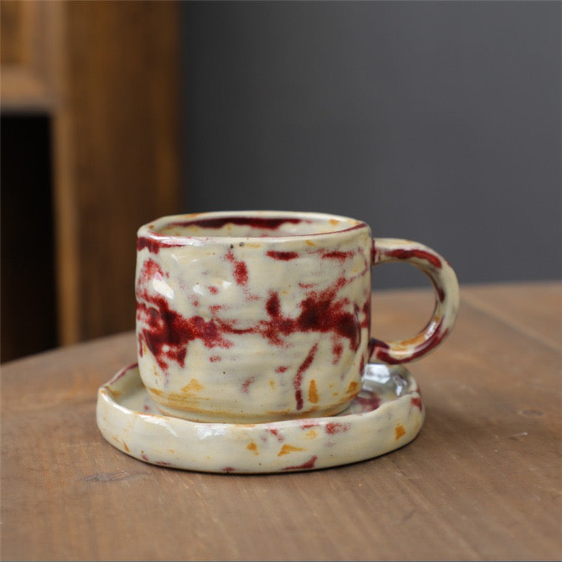 Handcrafted-Style Ceramic Coffee Cup
