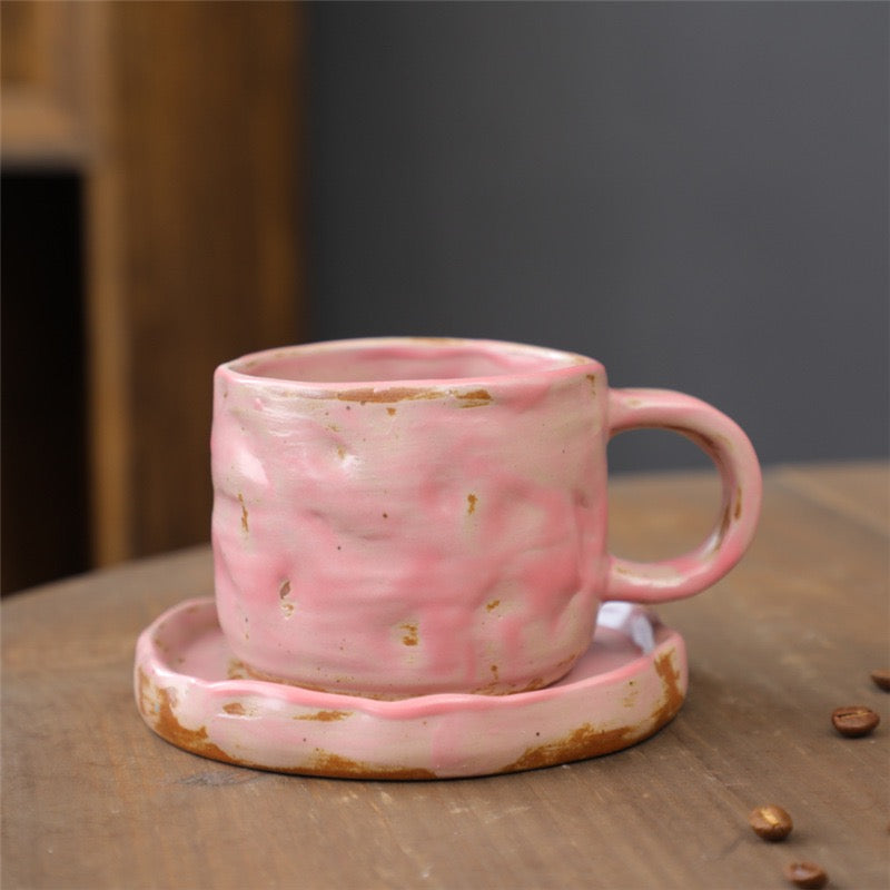Handcrafted-Style Ceramic Coffee Cup