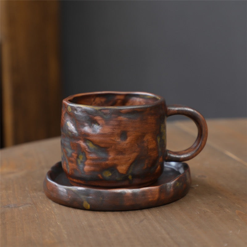 Handcrafted-Style Ceramic Coffee Cup