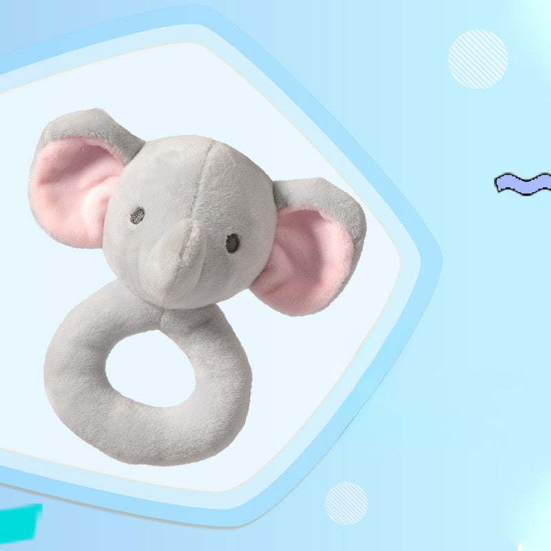 Baby Plush Squeaky Grab Stick & Rattle Toy