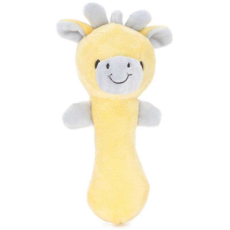 Baby Plush Squeaky Grab Stick & Rattle Toy