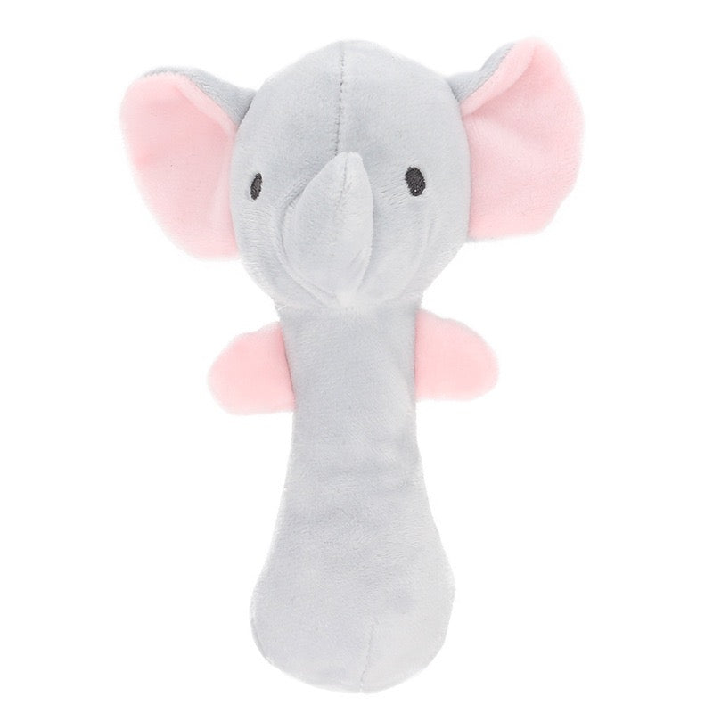 Baby Plush Squeaky Grab Stick & Rattle Toy