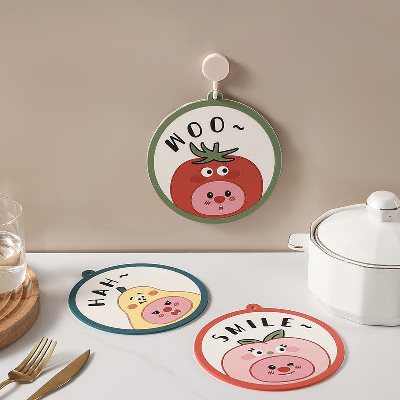 Cartoon Fruit Heat-Resistant Pad